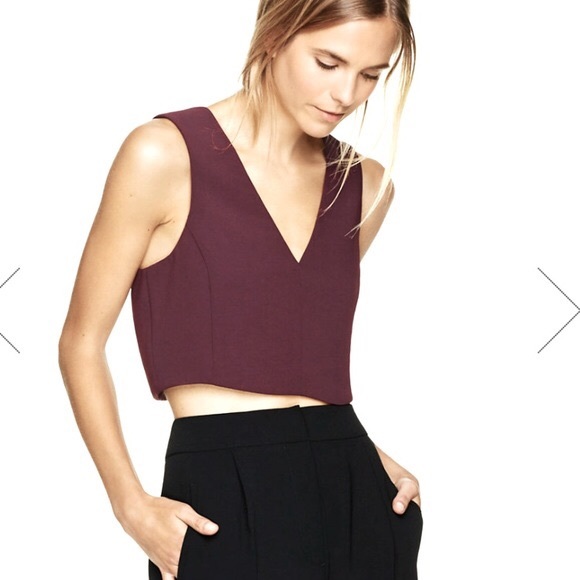 Aritzia Wilfred Dauphine Cropped Blouse - Picture 2 of 2